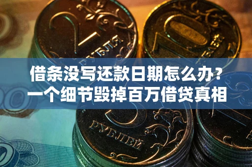 济南借条没写还款日期怎么办？一个细节毁掉百万借贷真相