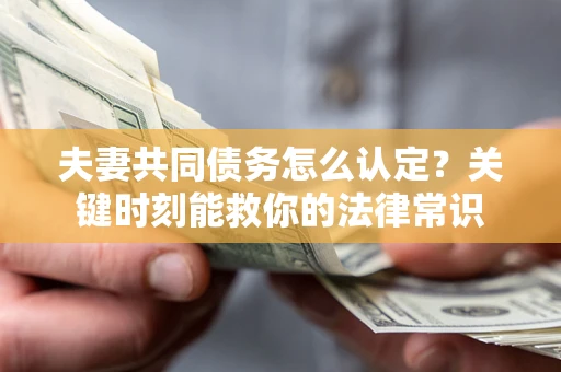 济南夫妻共同债务怎么认定？关键时刻能救你的法律常识