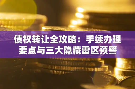 济南债权转让全攻略：手续办理要点与三大隐藏雷区预警